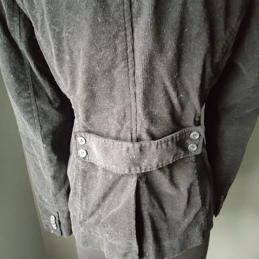 Lands' End Corduroy Black Blazer